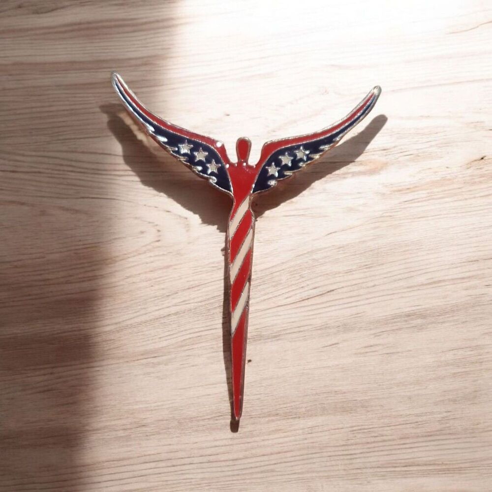 Steven Lavaggi Signed American Angel Pin 9/11 Tribute First Responders